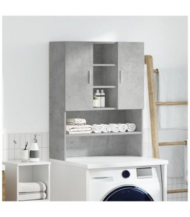 vidaXL Washing Machine Cabinet Concrete Grey 70.5x25.5x90 cm