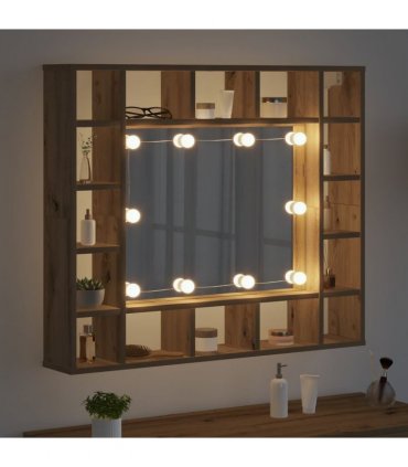vidaXL Mirror Lights 12 pcs White 4.5 x 4.5 x 4.8 cm Plastic