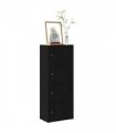 vidaXL Bookcase Black Oak 40x24x102 cm Engineered Wood