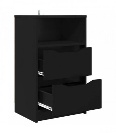 vidaXL Bedside Table Black 40 x 30 x 467 cm Engineered Wood