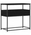 vidaXL Console Table Black Oak 75 x 40 x 75 cm Engineered Wood