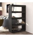 vidaXL Book Cabinet/Room Divider Grey 80x35x135 cm Solid Pinewood