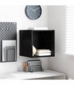 vidaXL Wall Cabinet Black Oak 37 x 37 x 37 cm Engineered Wood