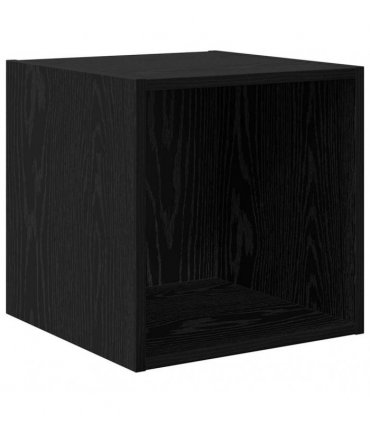 vidaXL Wall Cabinet Black Oak 37 x 37 x 37 cm Engineered Wood