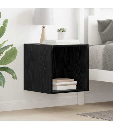 vidaXL Wall Cabinet Black Oak 37 x 37 x 37 cm Engineered Wood