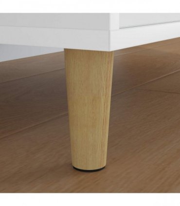 vidaXL Furniture Feet 12 pcs Brown Ø 44 x 100 mm Solid Eucalyptus Wood