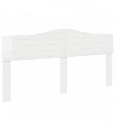 vidaXL Headboard Gloss White Engineered wood