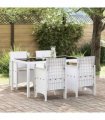 vidaXL Garden Chair 4 pcs White 53 x 49 x 85 cm Polypropylene