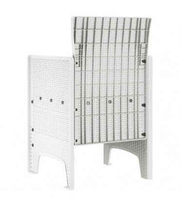 vidaXL Garden Chair 4 pcs White 53 x 49 x 85 cm Polypropylene