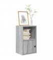 vidaXL Bookcase Grey Sonoma 31x24x52 cm Engineered Wood