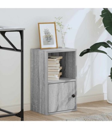 vidaXL Bookcase Grey Sonoma 31x24x52 cm Engineered Wood