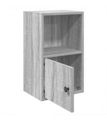 vidaXL Bookcase Grey Sonoma 31x24x52 cm Engineered Wood