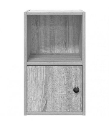 vidaXL Bookcase Grey Sonoma 31x24x52 cm Engineered Wood