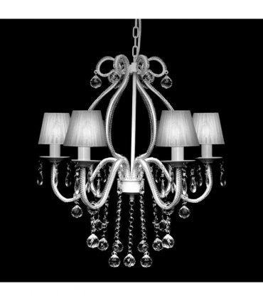 Chandelier with 2300 Crystals White