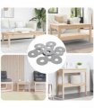 vidaXL Washers 9000 pcs Silver Iron