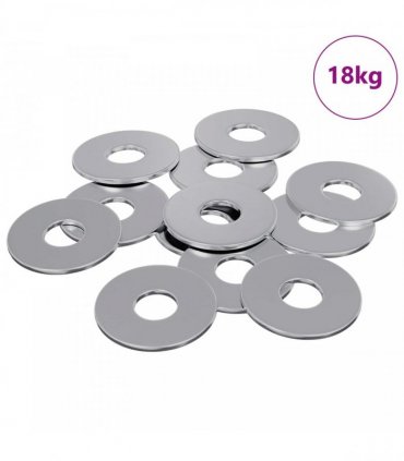 vidaXL Washers 9000 pcs Silver Iron