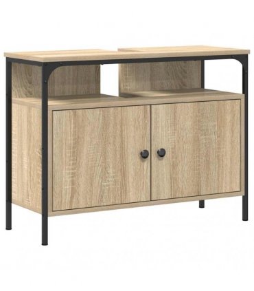 vidaXL Bathroom Sink Cabinet Brown 80 x 30 x 60 cm Engineered wood
