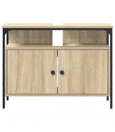 vidaXL Bathroom Sink Cabinet Brown 80 x 30 x 60 cm Engineered wood