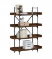 vidaXL Bookcase 4-Tier Brown Oak 100x33x145.5 cm Engineered Wood