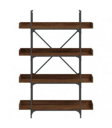vidaXL Bookcase 4-Tier Brown Oak 100x33x145.5 cm Engineered Wood