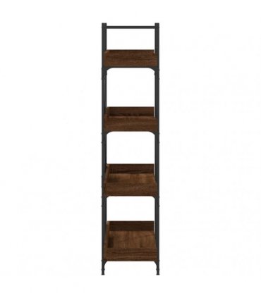 vidaXL Bookcase 4-Tier Brown Oak 100x33x145.5 cm Engineered Wood