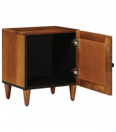 vidaXL Bedside Cabinet 2 pcs Brown 40 x 33 x 46 cm Solid Mango Wood