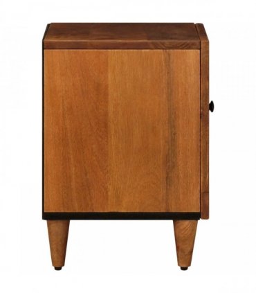 vidaXL Bedside Cabinet 2 pcs Brown 40 x 33 x 46 cm Solid Mango Wood