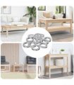 vidaXL Spring Washer 15929 pcs White Iron