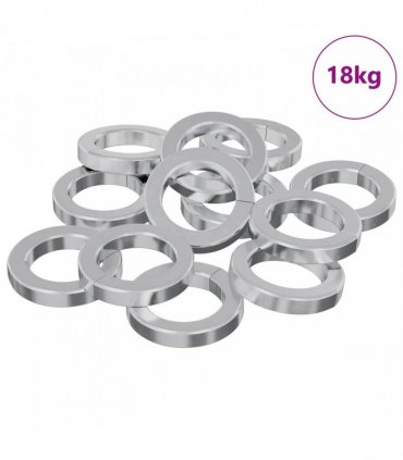 vidaXL Spring Washer 15929 pcs White Iron