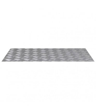 vidaXL Stair Tread Rectangular 2 pcs Silver 80 x 50 cm Aluminium