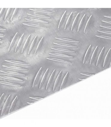 vidaXL Stair Tread Rectangular 2 pcs Silver 80 x 50 cm Aluminium