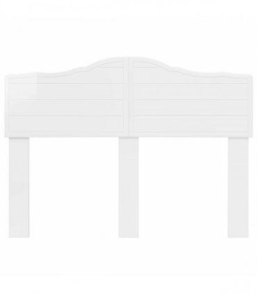 vidaXL Headboard Gloss White Engineered wood