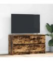 vidaXL TV Cabinet Smoked Oak 100x35x54 cm Engineered Wood