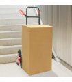 vidaXL Hand Trolley Black and Red 64.5 x 49.5 x 114 cm Steel