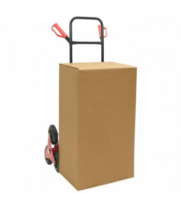 vidaXL Hand Trolley Black and Red 64.5 x 49.5 x 114 cm Steel