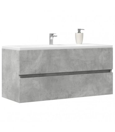 vidaXL Sink Cabinet Concrete Grey 100x38.5x45 cm Engineered Wood