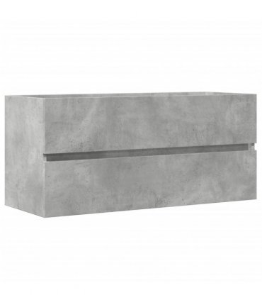 vidaXL Sink Cabinet Concrete Grey 100x38.5x45 cm Engineered Wood