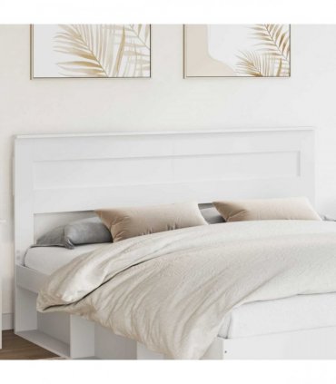 vidaXL Headboard White Engineered wood
