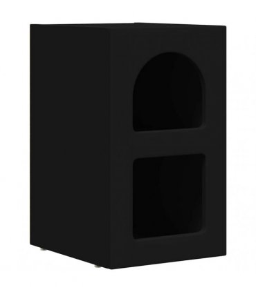 vidaXL Bedside Table ELST 2 pcs Black 29.5 x 33.5 x 50 cm
