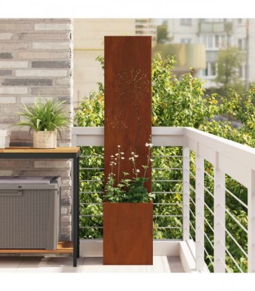 vidaXL Garden Privacy Screen Rusty 32 x 32 x 150 cm Weathering steel