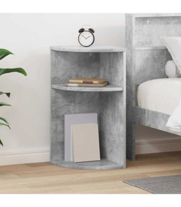 vidaXL End Table Concrete Grey 29.6 x 29.6 x 60 cm Engineered Wood