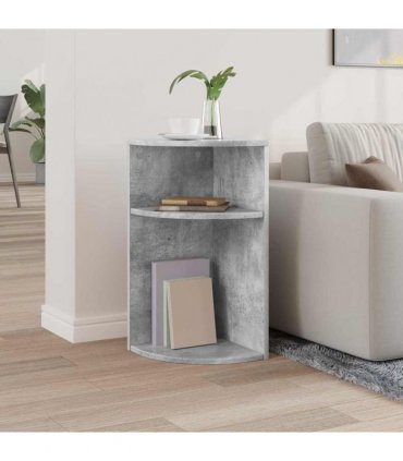 vidaXL End Table Concrete Grey 29.6 x 29.6 x 60 cm Engineered Wood