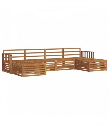 vidaXL Sofa Sets 6 pcs Natural Solid Acacia Wood