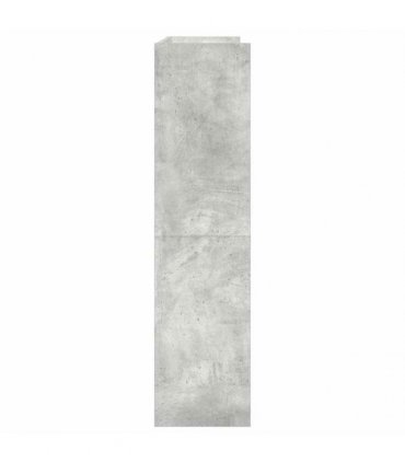 vidaXL Shoe Rack Concrete Grey 80x25x100 cm Engineered Wood