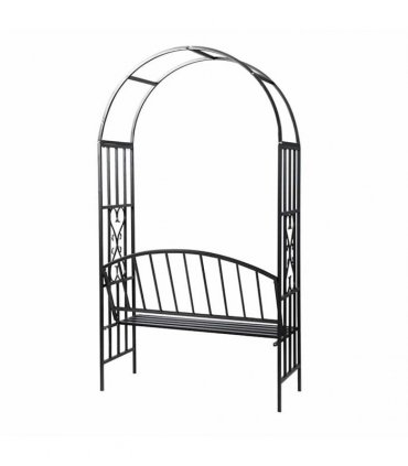 vidaXL Garden Rose Arch with Bench