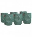 vidaXL Garden Waste Bags 12 pcs Green 66 x 66 x 83.5 cm Polypropylene