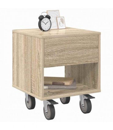 vidaXL Bedside Table 2 pcs Sonoma Oak 40.5 x 40 x 48 cm