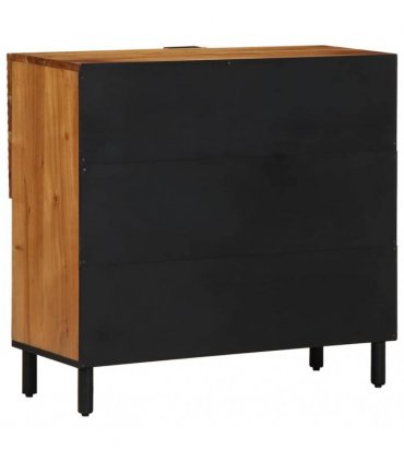 vidaXL Sideboard with Shelf Brown 80 x 33 x 75 cm Solid Mango Wood