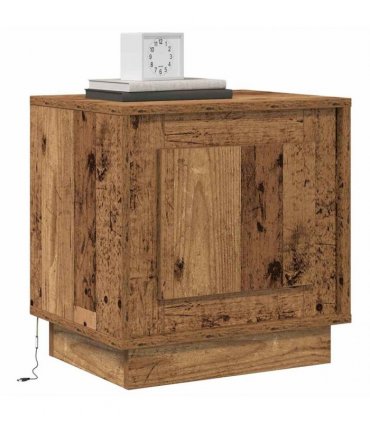 vidaXL Bedside Cabinet 2 pcs Old Wood 44 x 34.5 x 45 cm