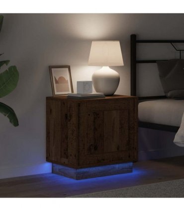 vidaXL Bedside Cabinet 2 pcs Old Wood 44 x 34.5 x 45 cm